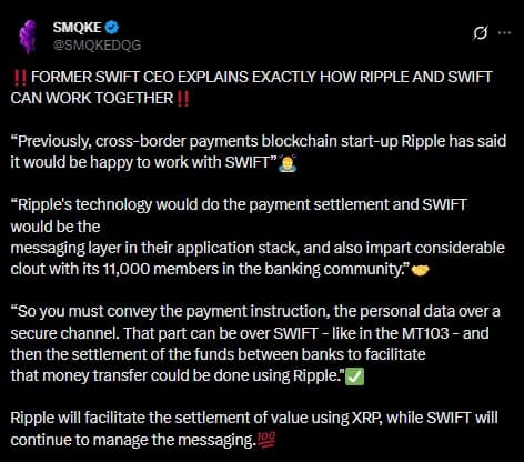 Former SWIFT Details Blockchain Payments