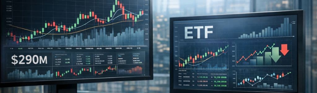 Bitcoin ETFs See $290M Outflow Amid Tensions
